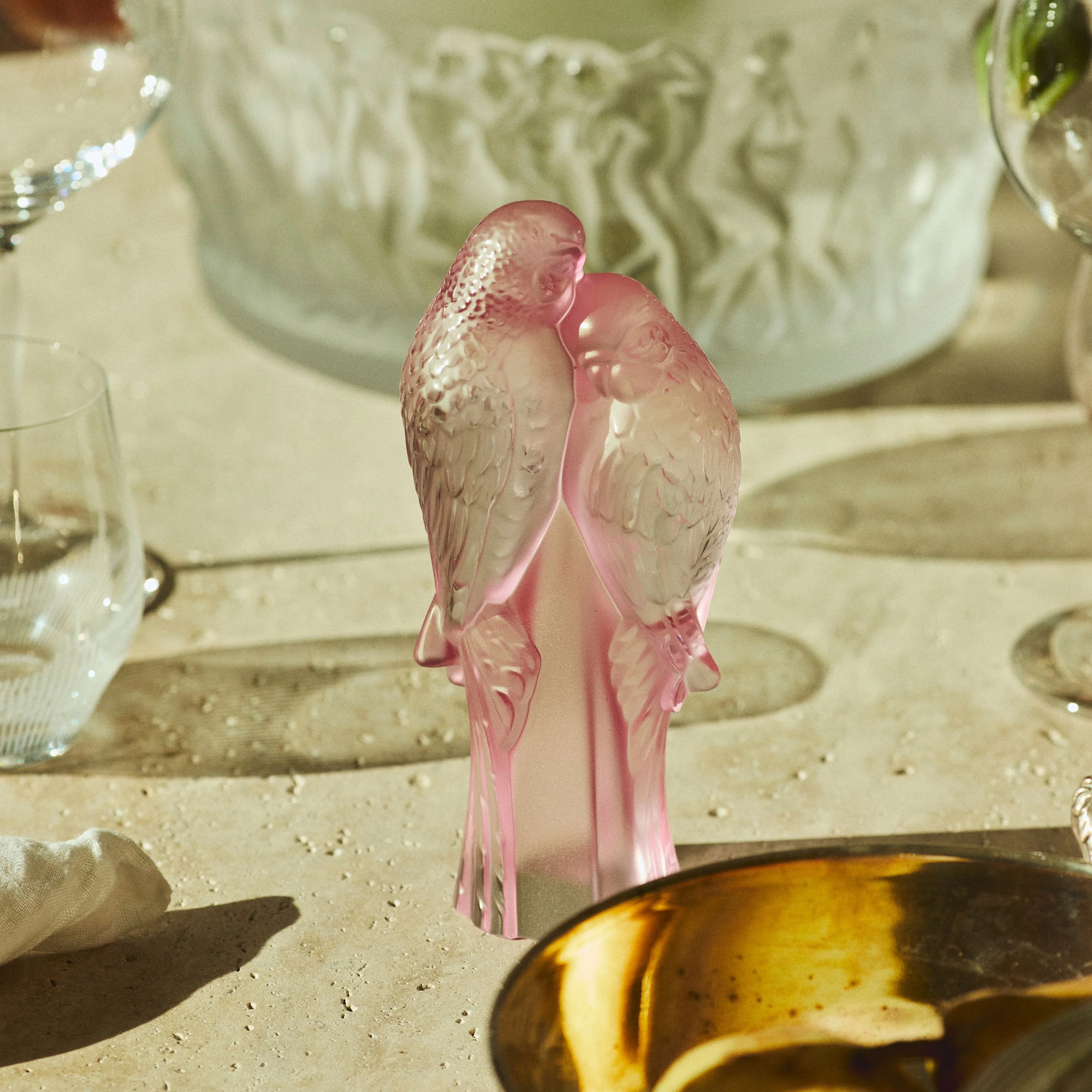 2 Parakeets Sculpture - Image 2